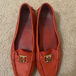 Red Tory Burch loafers